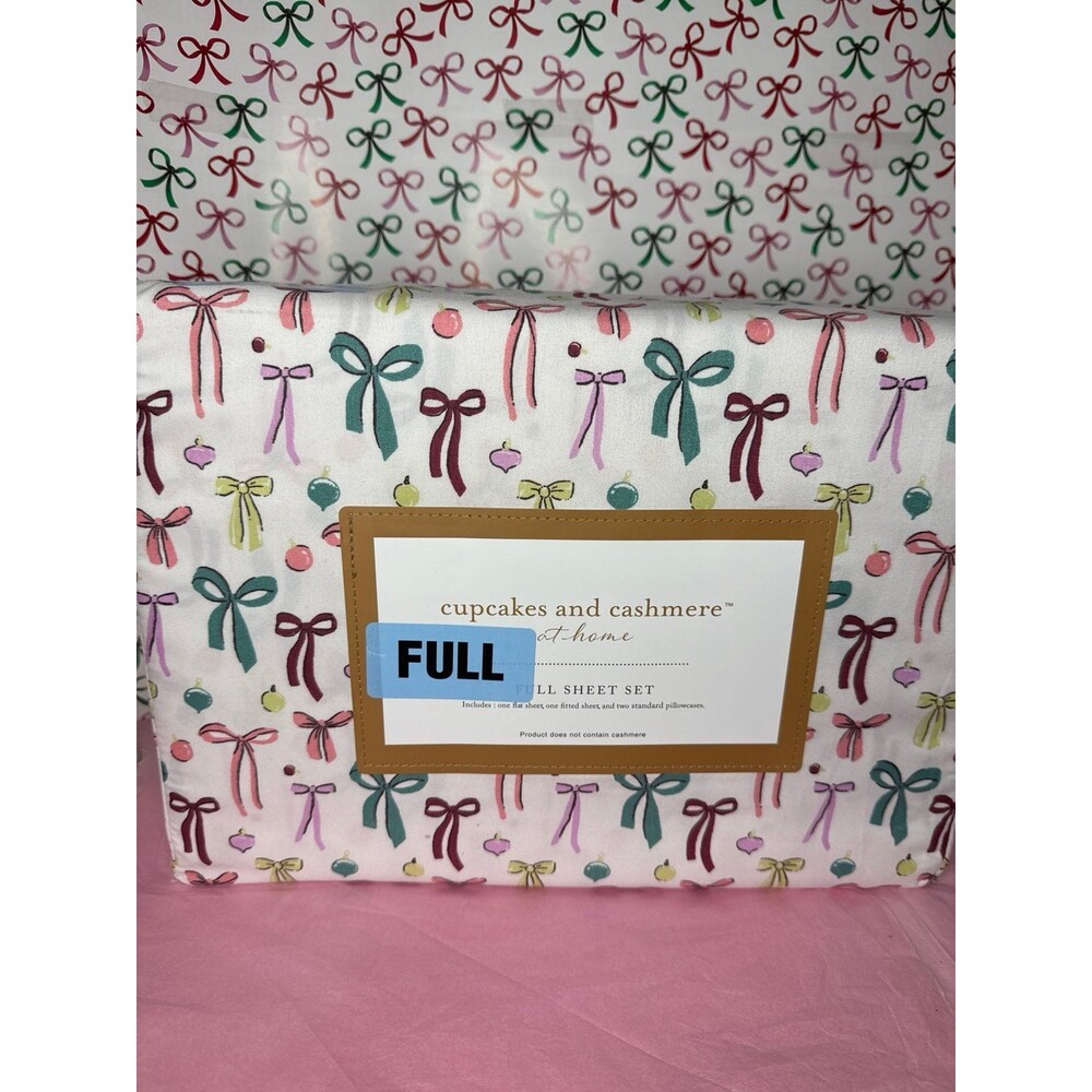 Cupcakes and Cashmere Full Size Bow Sheet Set